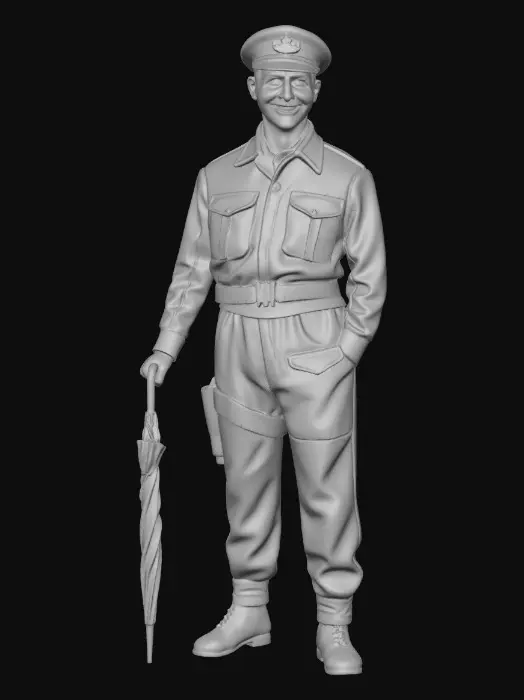 3D model for WW2, U.S Colonel