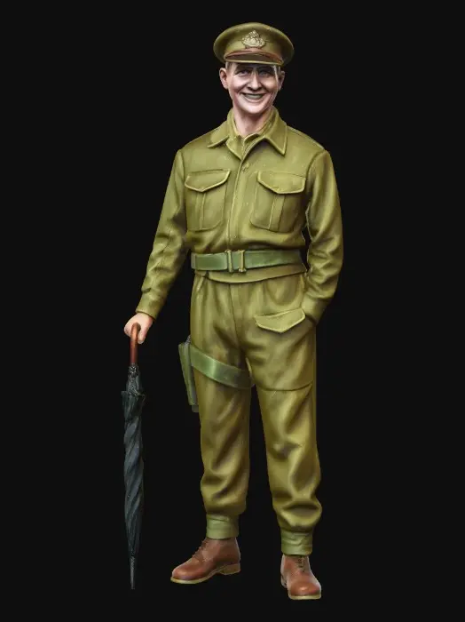 3D model for WW2, U.S Colonel