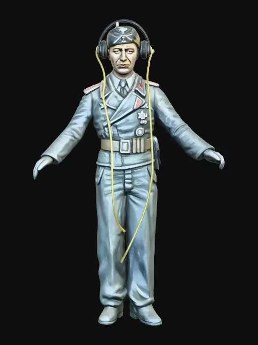 3D model for WW2 German King Tiger Commander, 1945