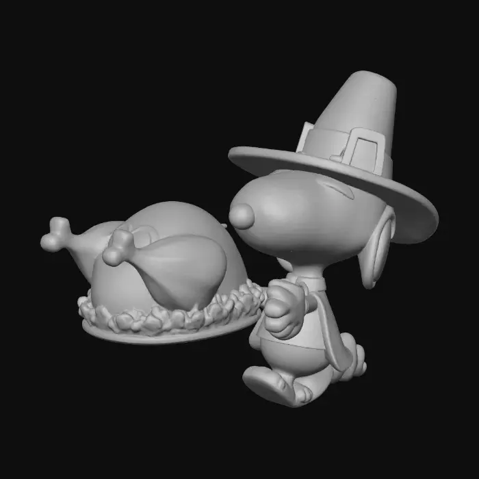 3D model for #Thanksgiving#, snoopy
