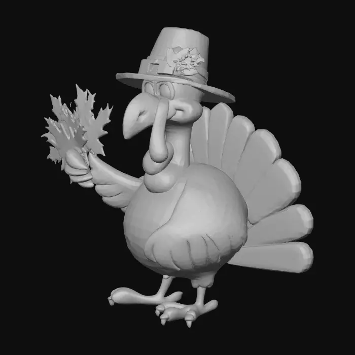 3D model for #Thanksgiving#, turkey