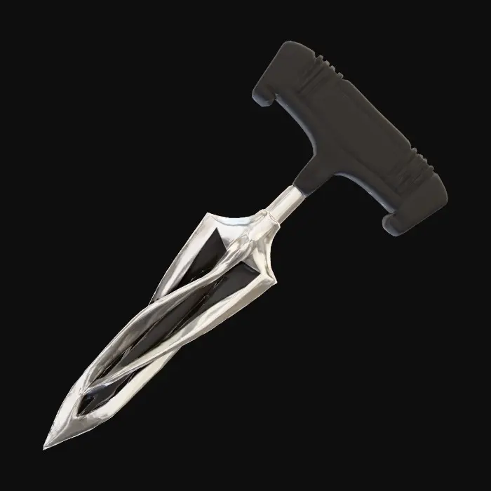 3D model for Spiral Push Dagger