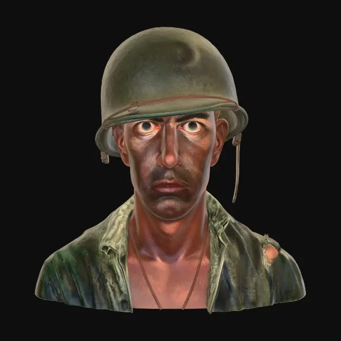 3D model for Two Thousand Yard Stare