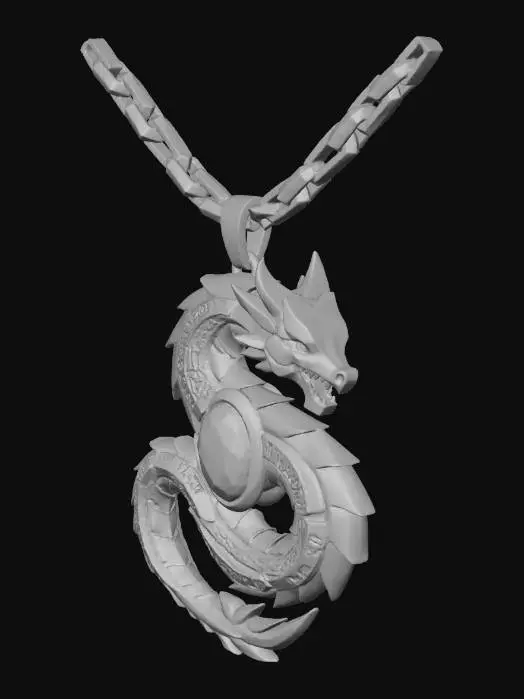 3D model for A  futuristic wuxia cultivator amulet