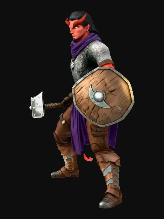 3D model for Infernal Paladin