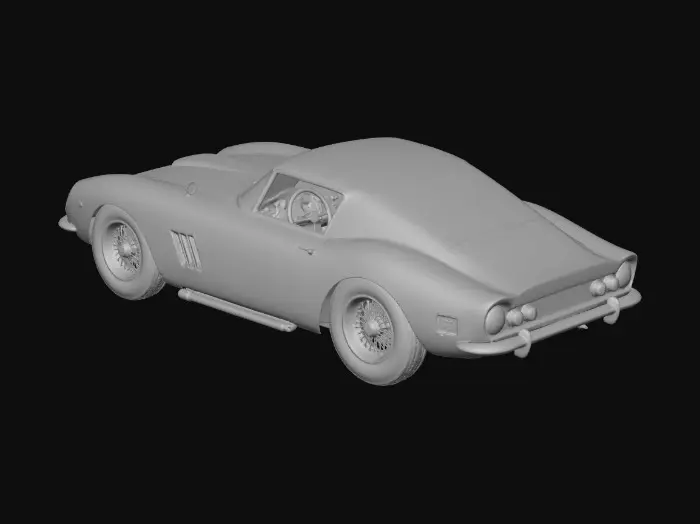 3D model for a realistic model of the Ferrari GTO 250 from 1962