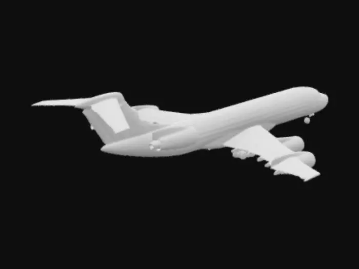 3D model for Boeing 707 Jetliner Illustration