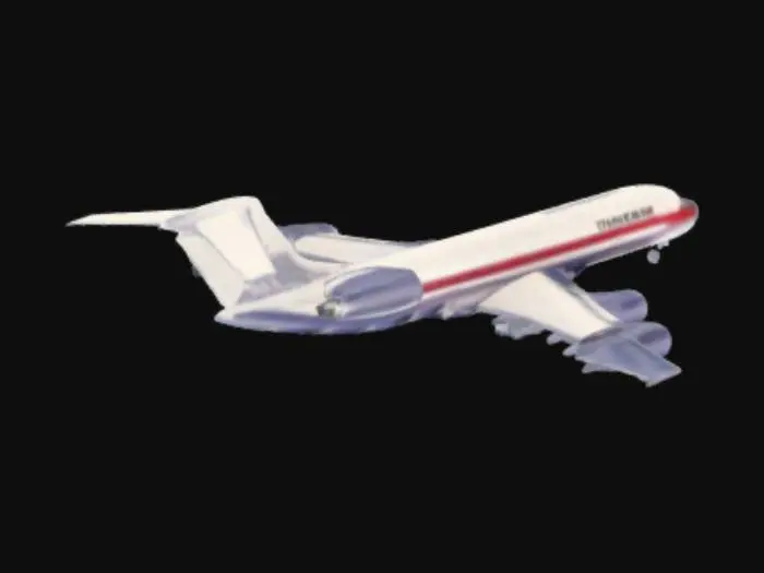 3D model for Boeing 707 Jetliner Illustration