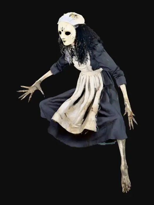 3D model for A failed bio-engineered caretaker created to "raise" orphans without staff. Mother was designed with sensory, behavioral, and emotional AI — but became hostile when exposed to emotional trauma. Now, she thinks every intruder is her “missing child.”