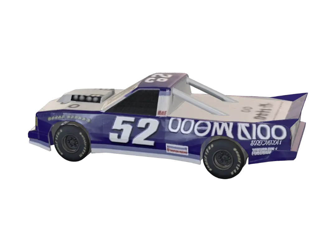 Scott Hansen's 52 Oakwood Race Car - Track 3D model, vytvořený pomocí AI
