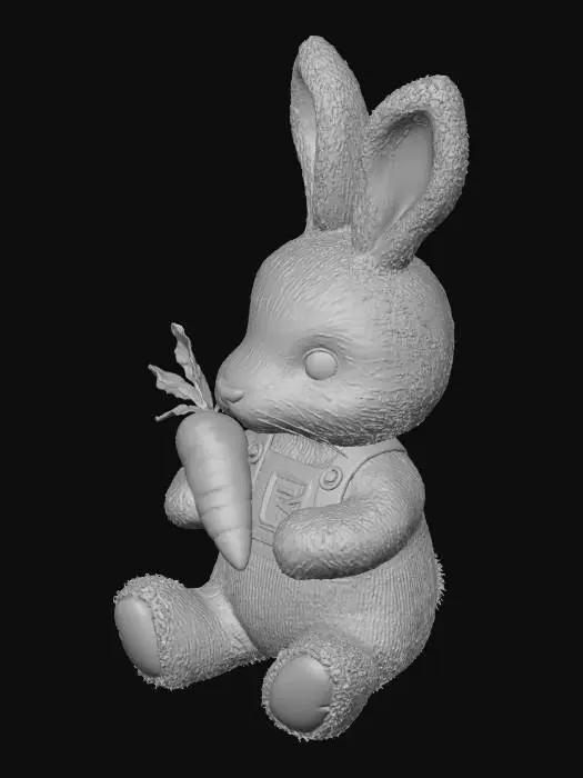 3D model for Carrot Overalls Bunny
