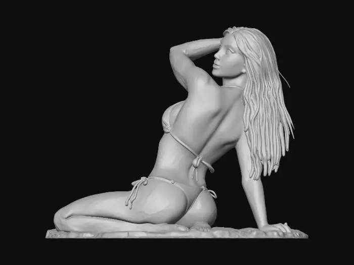 3D model for Sun-Kissed Beach Pose