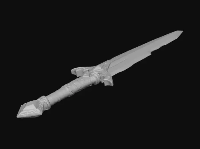3D model for Citrine Quartz Sword