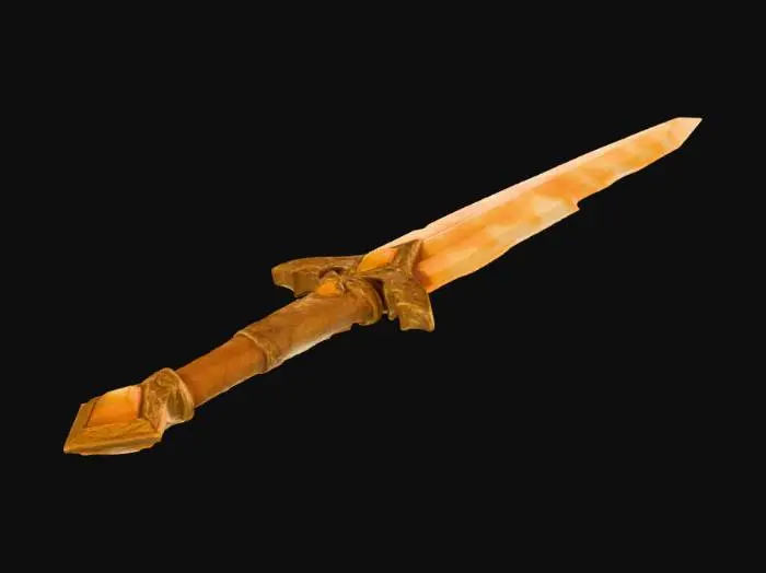 3D model for Citrine Quartz Sword