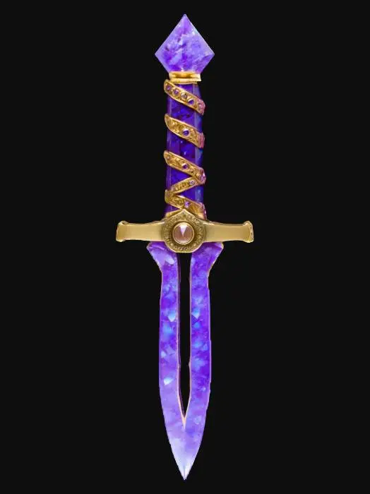 3D model for Amethyst Dagger