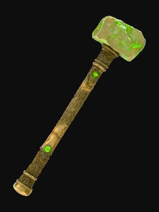 3D model for Uranium Ore Double Handed  Warhammer