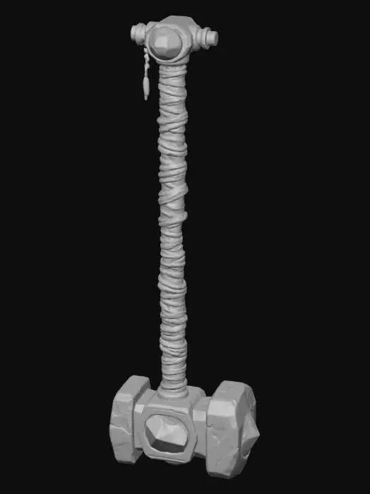 3D model for Enchanted Rose Crystale Hammer