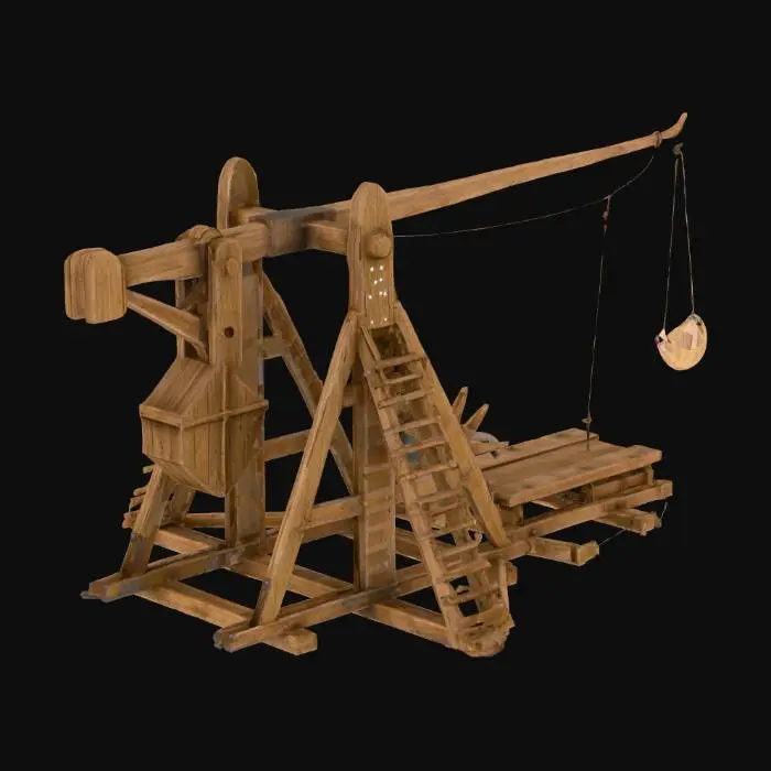 3D model for Trebuchet Siege Catapult
