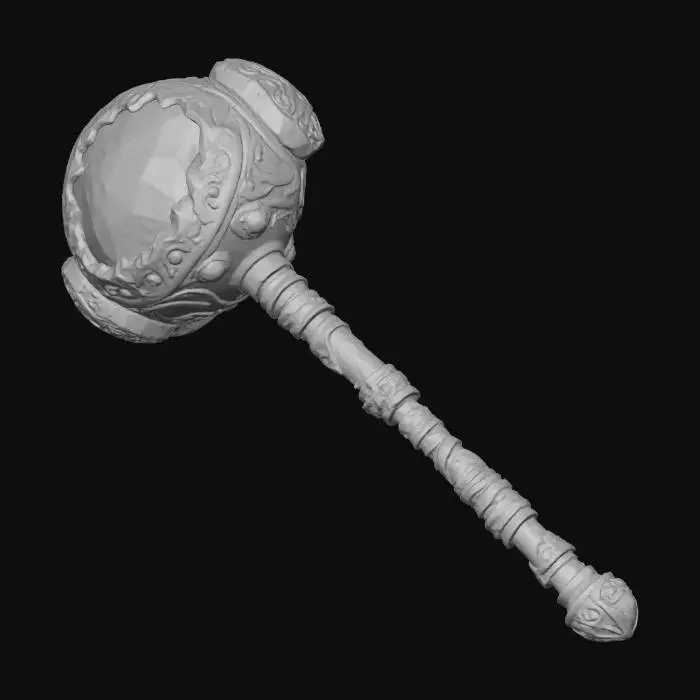 3D model for Rose Quartz Hammer
