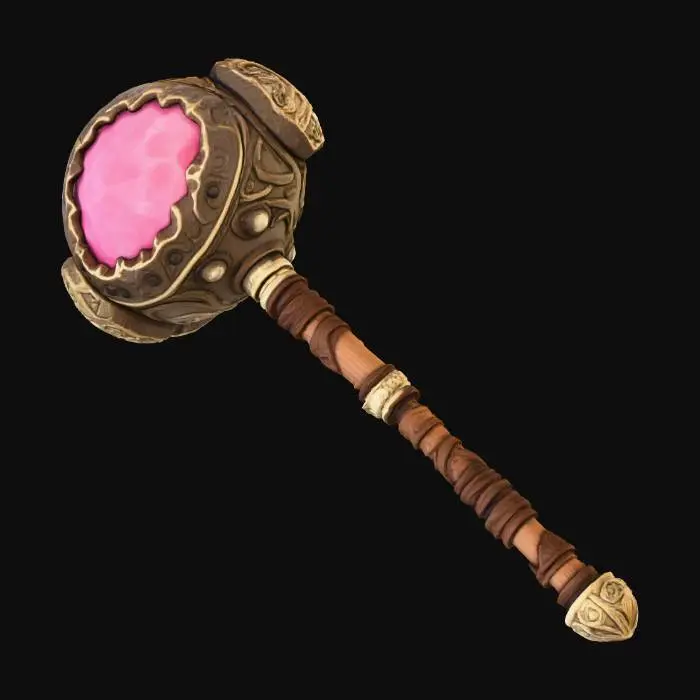 3D model for Rose Quartz Hammer