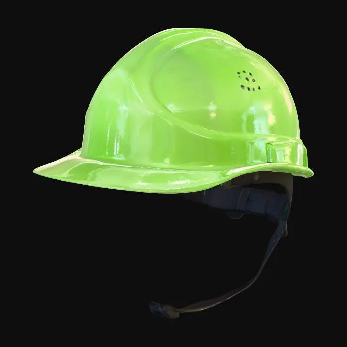 3D model for Green Safety Helmet