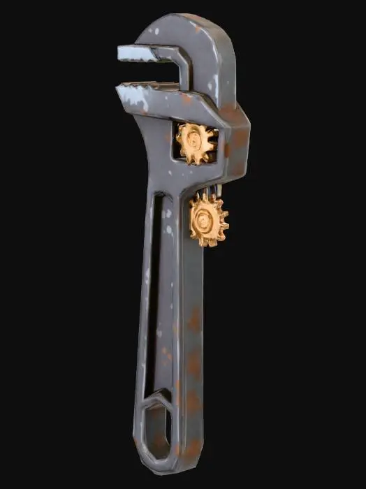 3D model for Steampunk Spanner