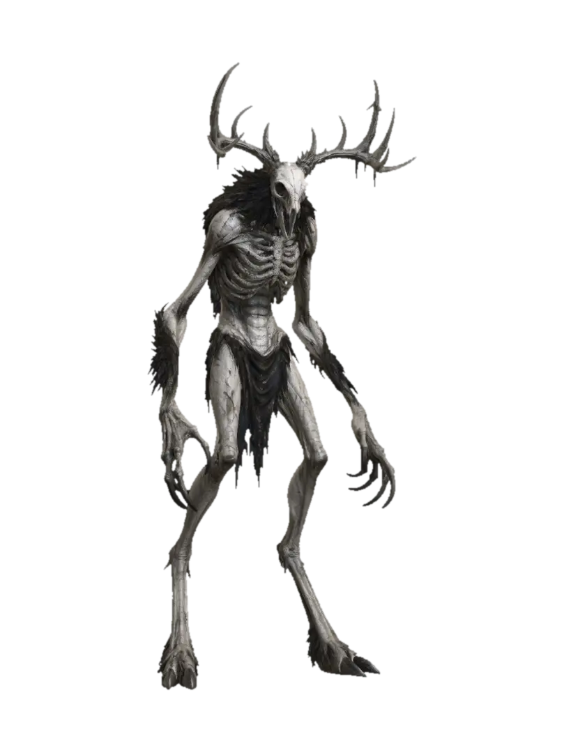 Mô hình 3D The Wendigo - Skeletal, được tạo bằng AI