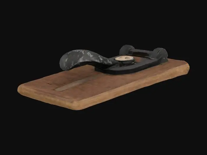 3D model for Old Printing Press Lever