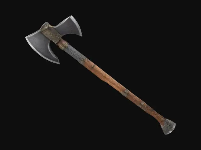 3D model for a medieval battle axe
