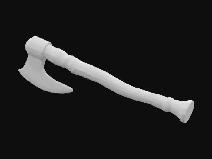 3D model for a medieval hand axe
