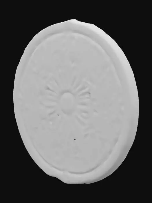 3D model for A dungeon ceiling tile made of dark, damp worked stone
