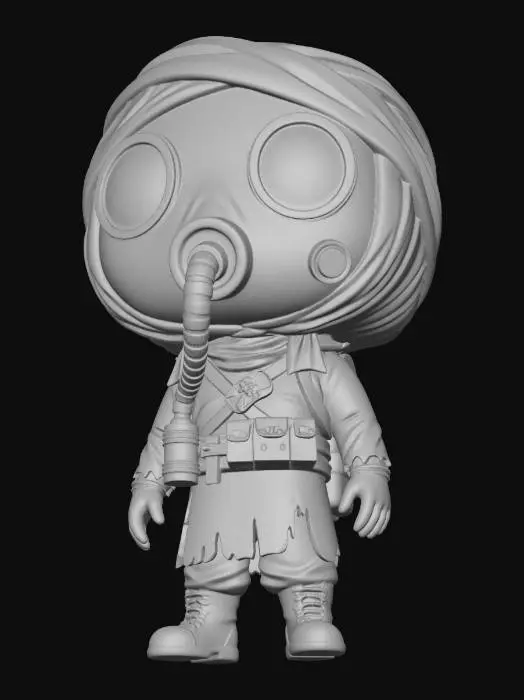 3D model for Gas Masked Mummy Explorer