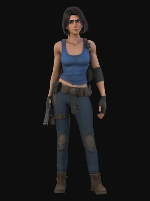 3D model for jill valentine