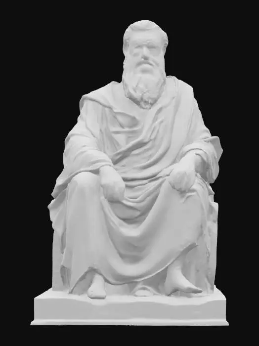 3D model for Ecco un prompt ispirato alla scultura dell’immagine (simile al Mosè di Michelangelo), pensato per un modello 3D ultra-dettagliato in marmo classico:

⸻

Prompt:

Ultra-detailed 3D model of a seated bearded figure inspired by Renaissance marble sculpture. Depicted with powerful anatomy and deeply carved flowing beard, draped in finely sculpted classical robes. One hand holds part of the beard, the other rests on the torso, expressing tension and wisdom. Facial expression is intense and thoughtful, with furrowed brows and defined gaze. Robes feature realistic folds and layering. Made of polished Carrara marble with subtle aging, light cracks, and natural veining. 8K PBR textures for stone. Museum lighting enhances form, shadow, and craftsmanship.