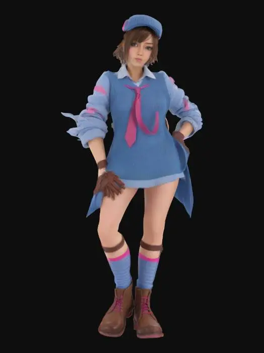 3D model for Tekken Fighter Character
