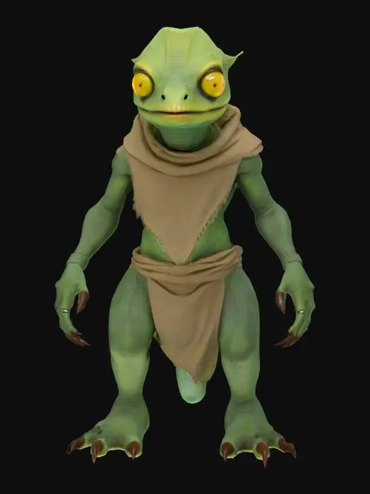 3D model for Sleestak reptilian humanoids from the 1970's  "Land of the Lost"  television series