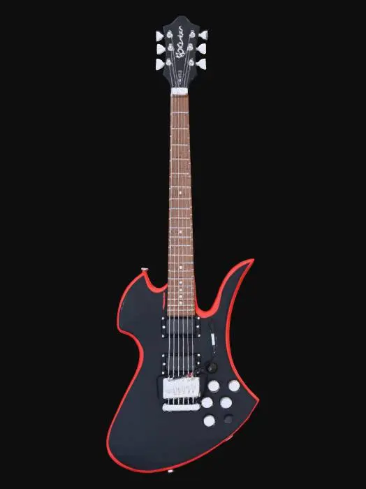 3D model for Red Electric Guitar