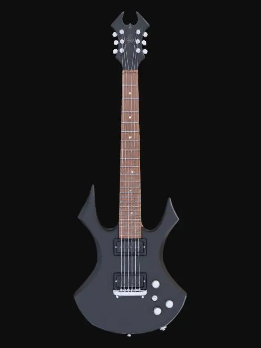 3D model for Spiky Electric Guitar