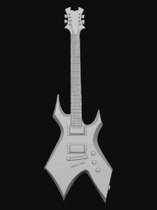 3D model for Razor Axe Guitar