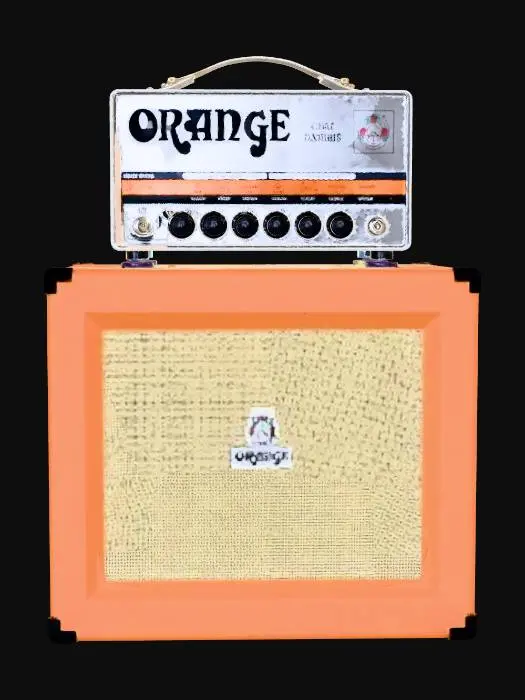 3D model for Orange Dual Terror Amplifier on Cabinet