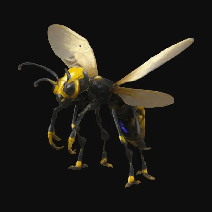 3D model for alien invader Wasp biped 