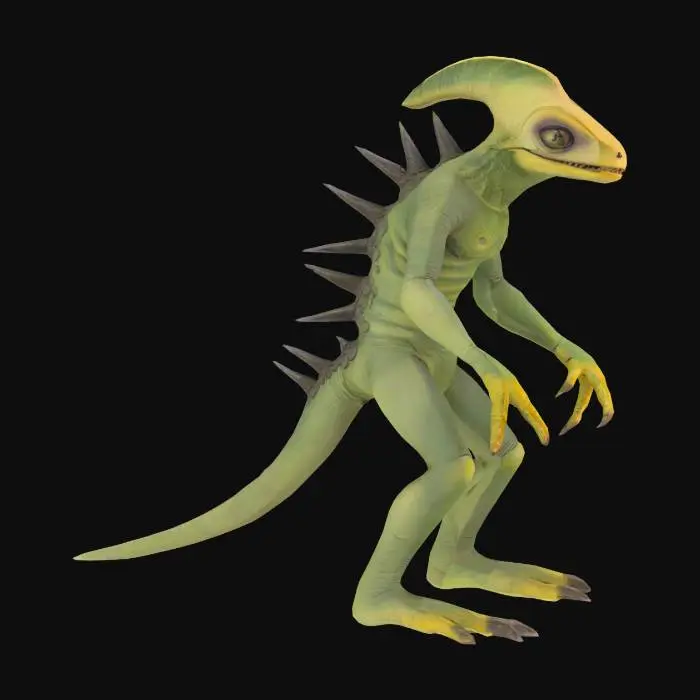3D model for Sleestak reptilian humanoids from the 1970's  "Land of the Lost"  television series