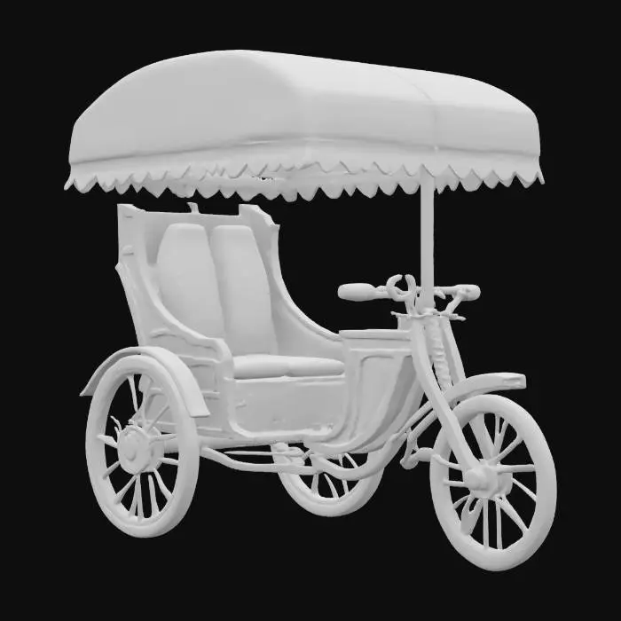 3D model for traditional rickshaw