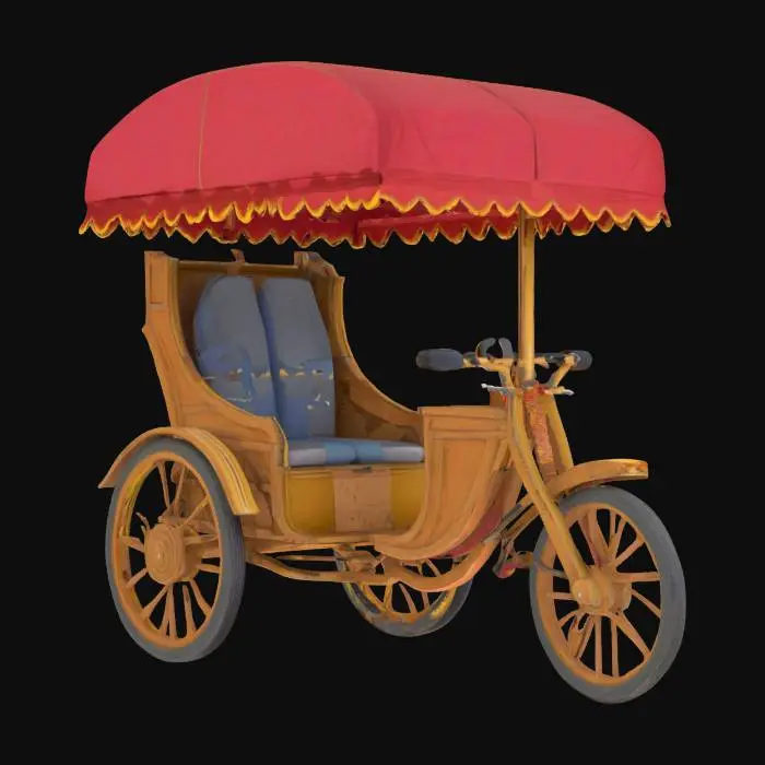 3D model for traditional rickshaw