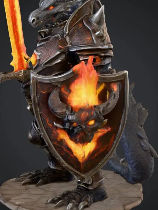 3D model for Dragon Knight Sentinel