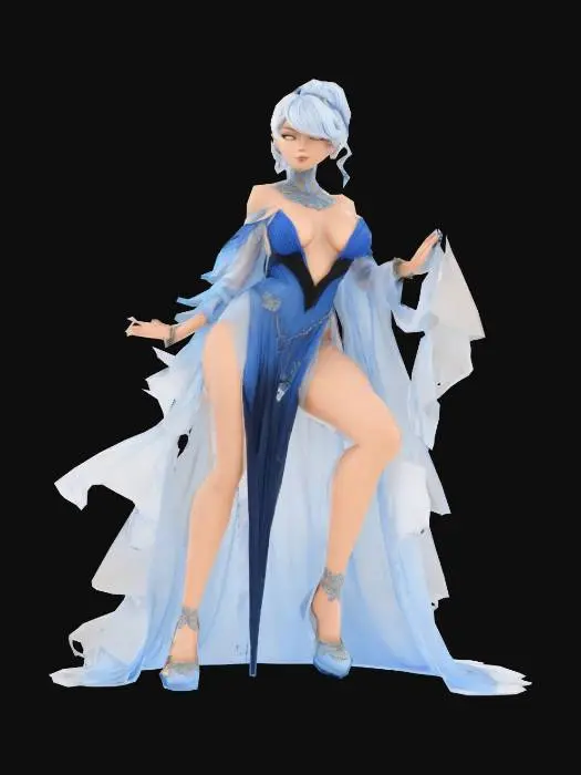 3D model for Elegant Warrior