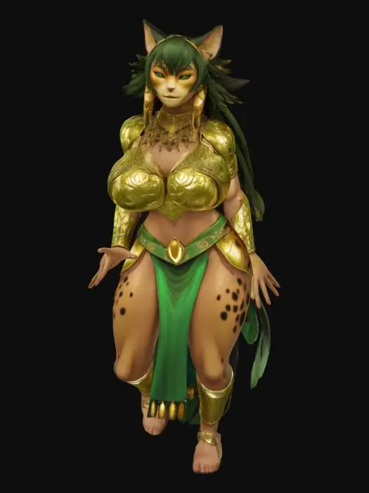 3D model for Aztec Warrior Queen