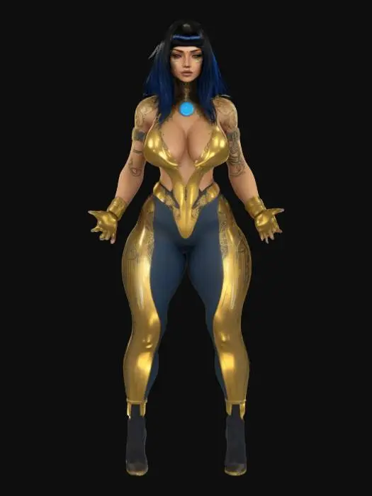 3D model for Cyber Egyptian Queen 