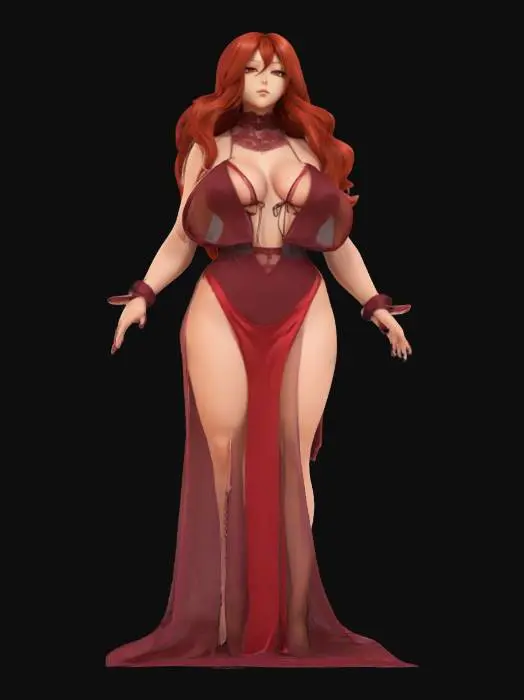 3D model for Red Elegance