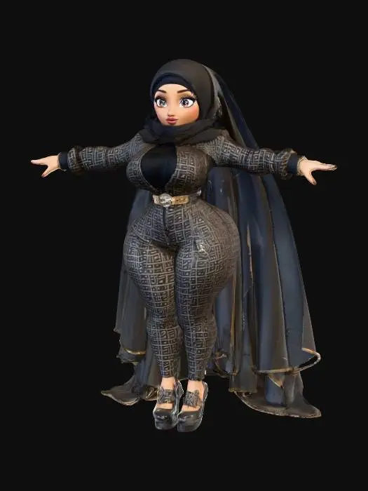 3D model for Coco Chanel in Hijab